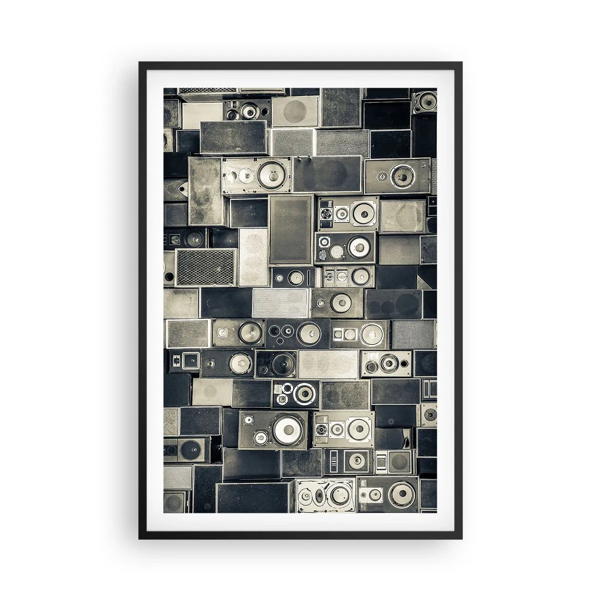 Affisch i svart ram - Allt väl - 61x91 cm