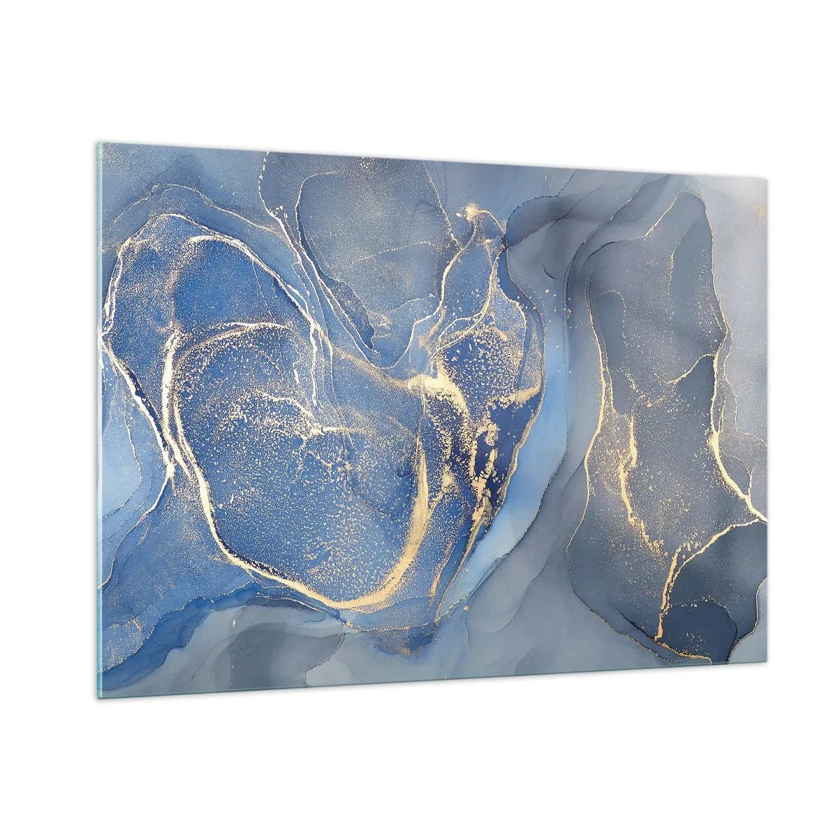 Glastavla - Bild på glas - Gulddamm - 100x70 cm