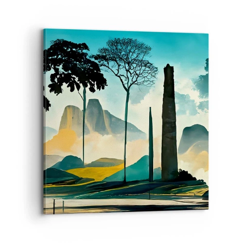 Canvastavla - Bild på duk - Fortfarande högre och högre - 70x70 cm