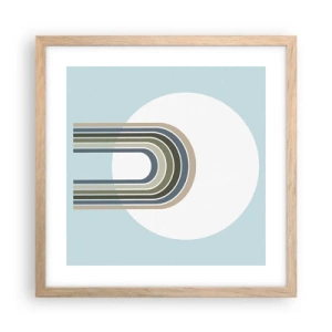 Affisch i ram av ljusek - Ostoppad attraktionskraft - 40x40 cm