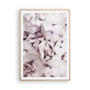 Affisch i ram av ljusek - I en flod av blommor - 70x100 cm