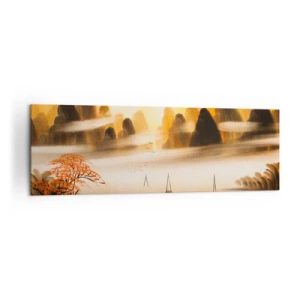 Canvastavla - Bild på duk - Längre bort än Fjärran Östern - 160x50 cm