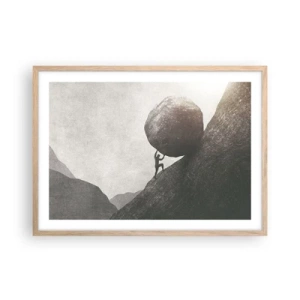 Affisch i ram av ljusek - Jag tror i strid mot hoppet - 70x50 cm