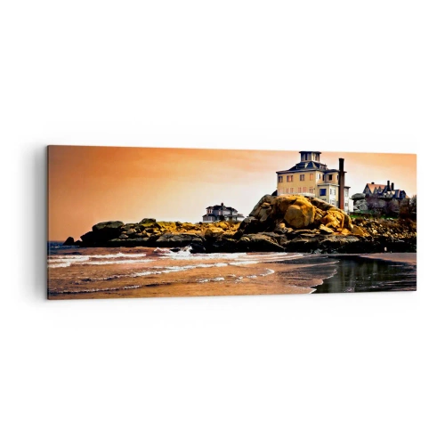 Canvastavla - Bild på duk - Västkustens elegans - 140x50 cm