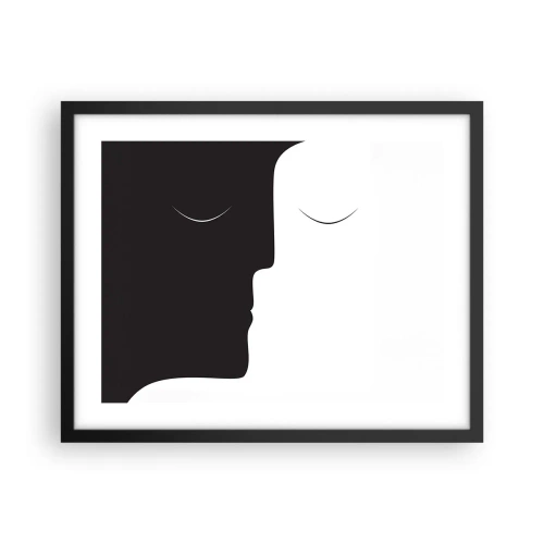 Affisch i svart ram - Motsatsernas enhet - 50x40 cm