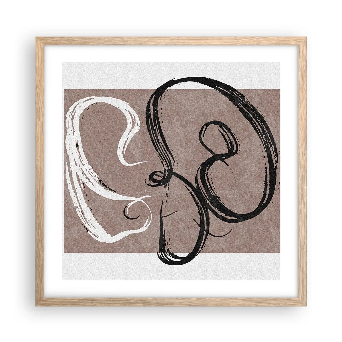 Affisch i ram av ljusek - Komposition - sökande efter fullständighet - 50x50 cm