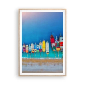 Affisch i ram av ljusek - Ur fågelperspektivet - 70x100 cm