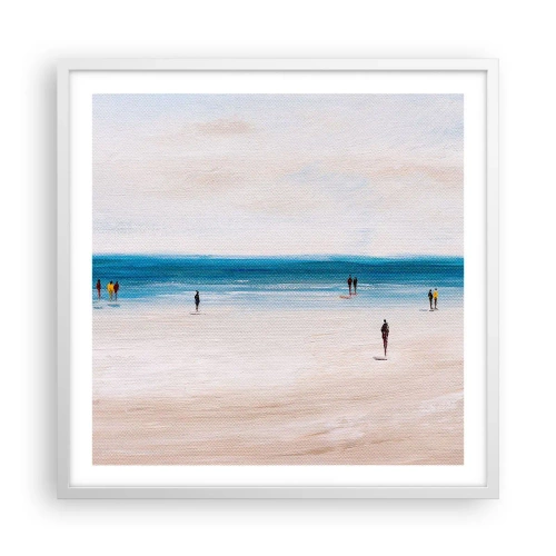 Affisch i vit ram - Ett naturligt behov - 60x60 cm