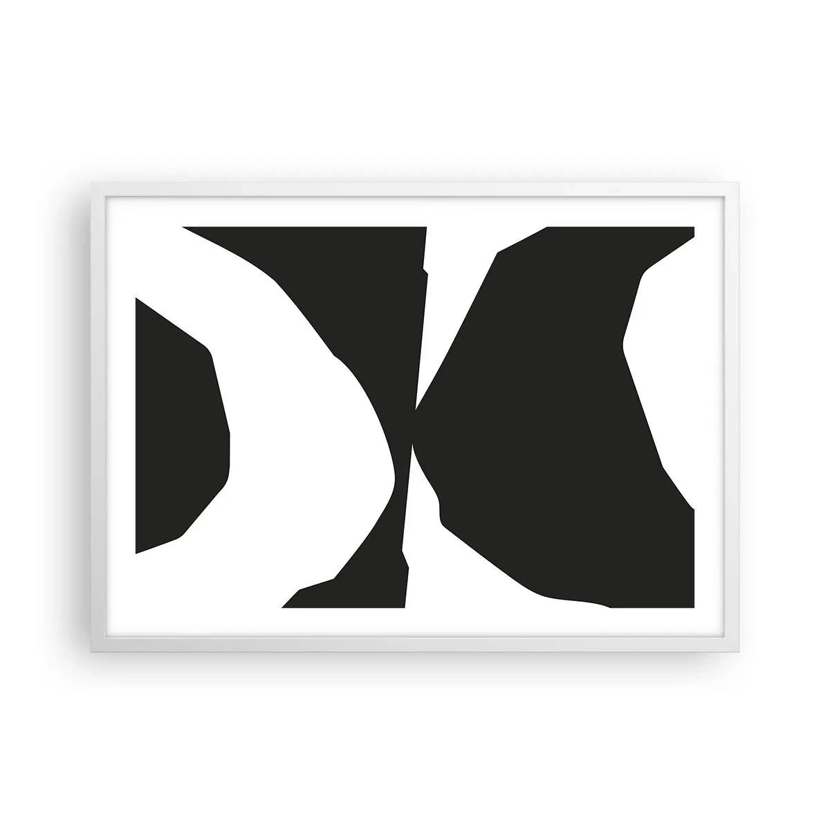 Affisch i vit ram - Positiv-negativ - 70x50 cm