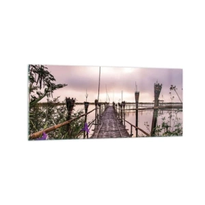 Glastavla - Bild på glas - Asiens lugn och tystnad - 120x50 cm