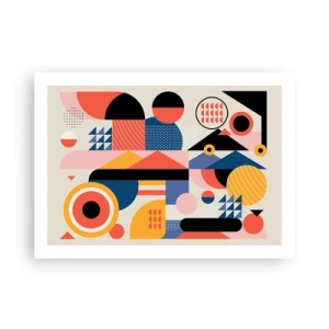 Affisch - Komposition: Lek - 70x50 cm