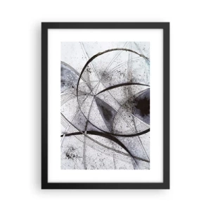 Affisch i svart ram - Futuristisk fantasi - 30x40 cm