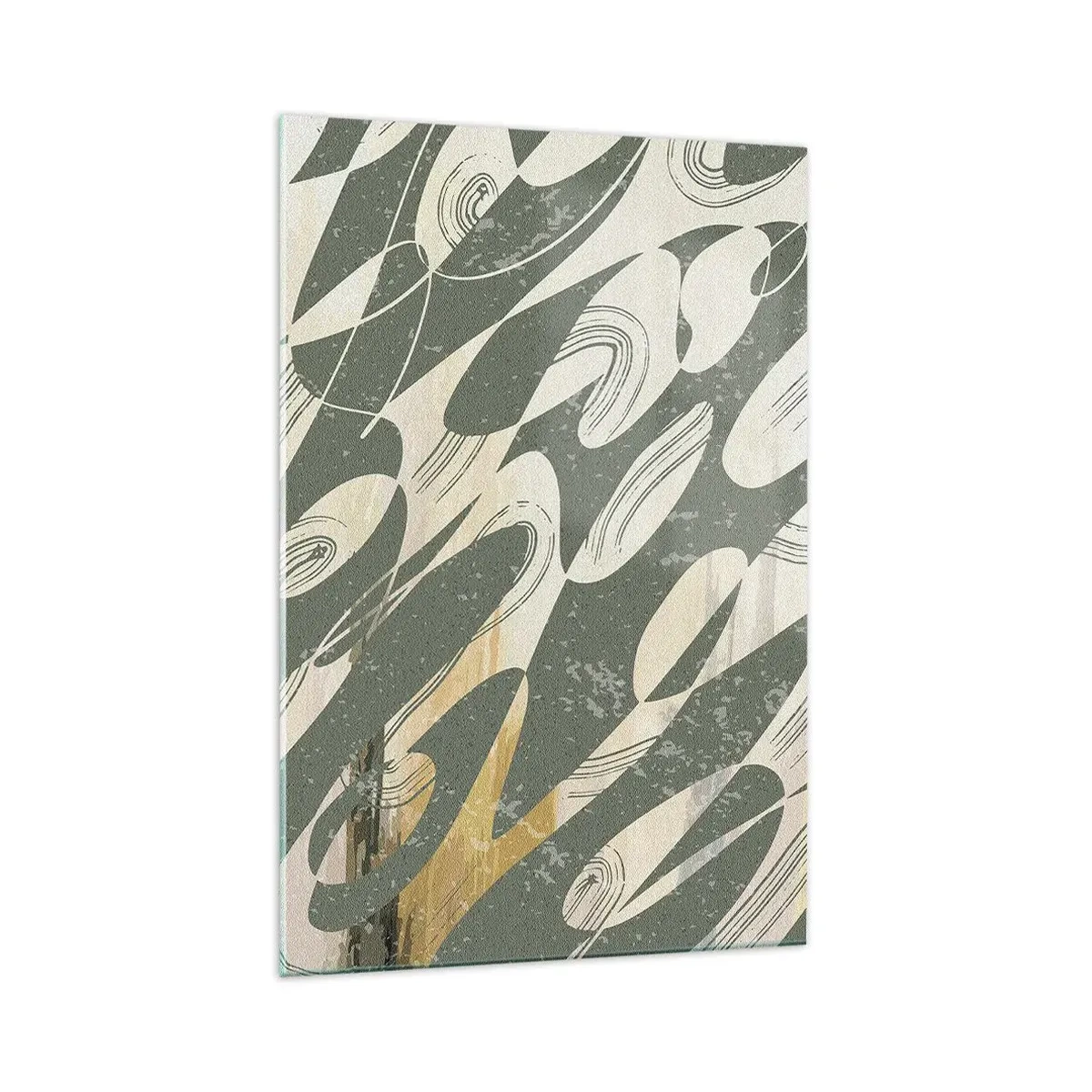 Glastavla - Bild på glas - Rytmisk abstraktion - 70x100 cm