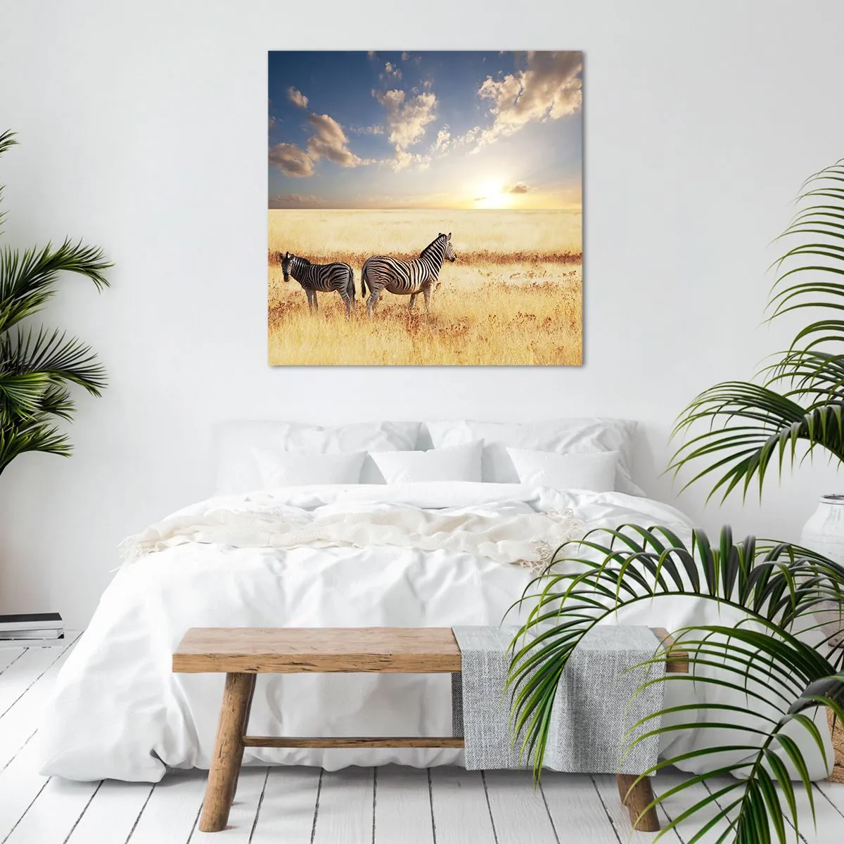 Canvastavla - Bild på duk - Gå härifrån, stör inte lugnet - 60x60 cm