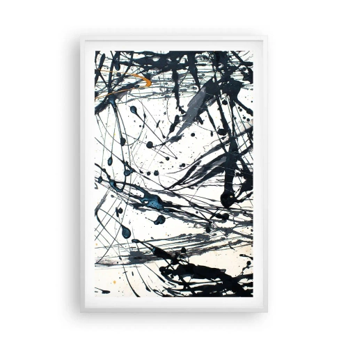 Affisch i vit ram - Med eller utan någon mening? - 61x91 cm