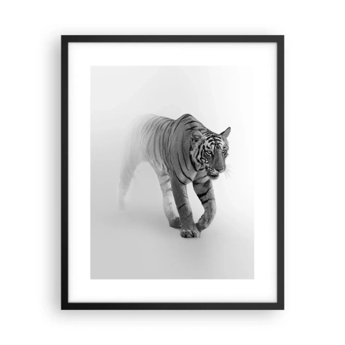 Affisch i svart ram - Gömd i dimman - 40x50 cm