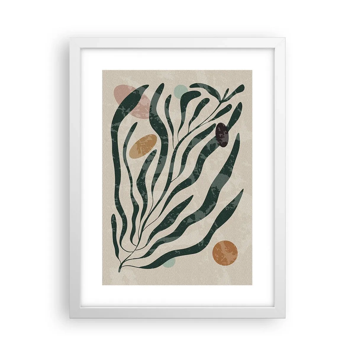 Affisch i vit ram - Bland de gröna - 30x40 cm