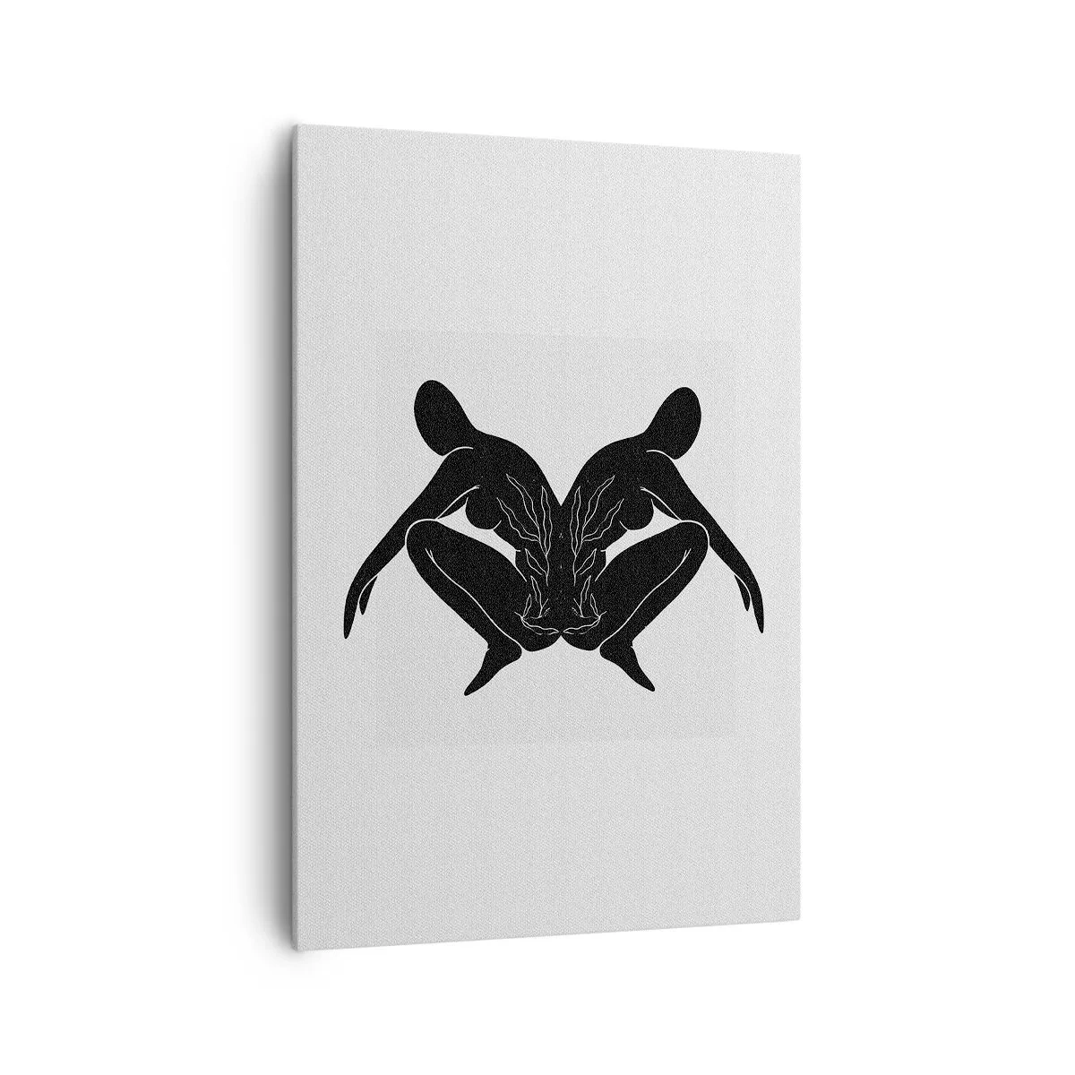 Canvastavla - Bild på duk - En delad själ - 70x100 cm