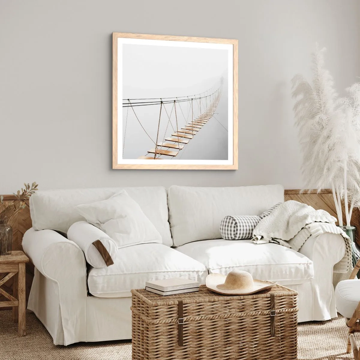 Affisch i ram av ljusek - Vart leder den dig? - 50x50 cm