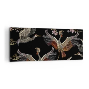 Canvastavla - Bild på duk - Sagofågel - 100x40 cm