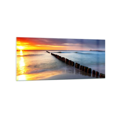 Glastavla - Bild på glas - Lyssna på tystnaden - 120x50 cm