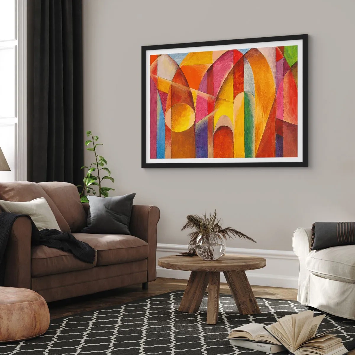 Affisch i svart ram - Solens domkyrka - 50x40 cm
