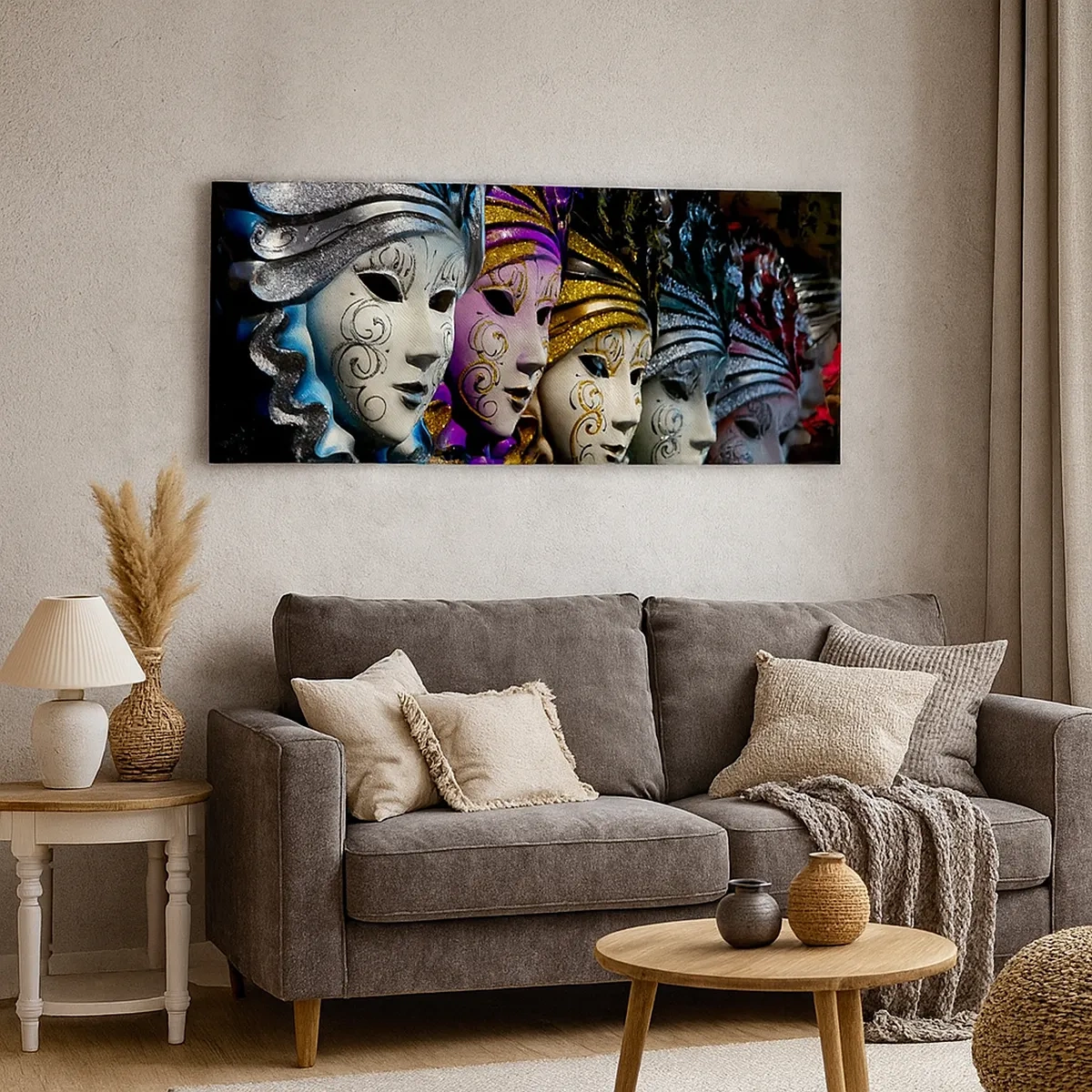 Canvastavla - Bild på duk - Hemlighet i guld och i silver - 30x30 cm