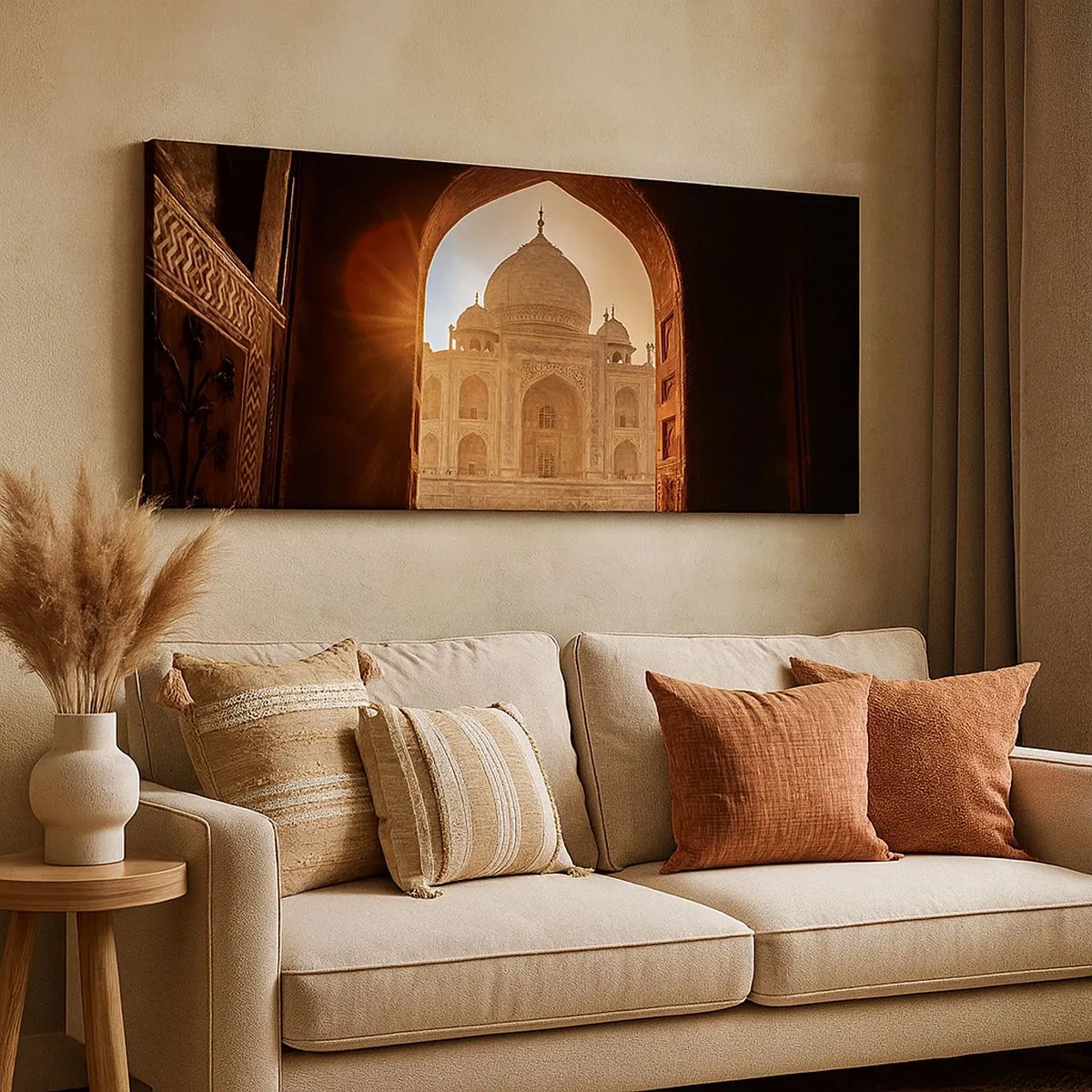 Canvastavla - Bild på duk - Ett monument över överjordisk kärlek - 100x40 cm