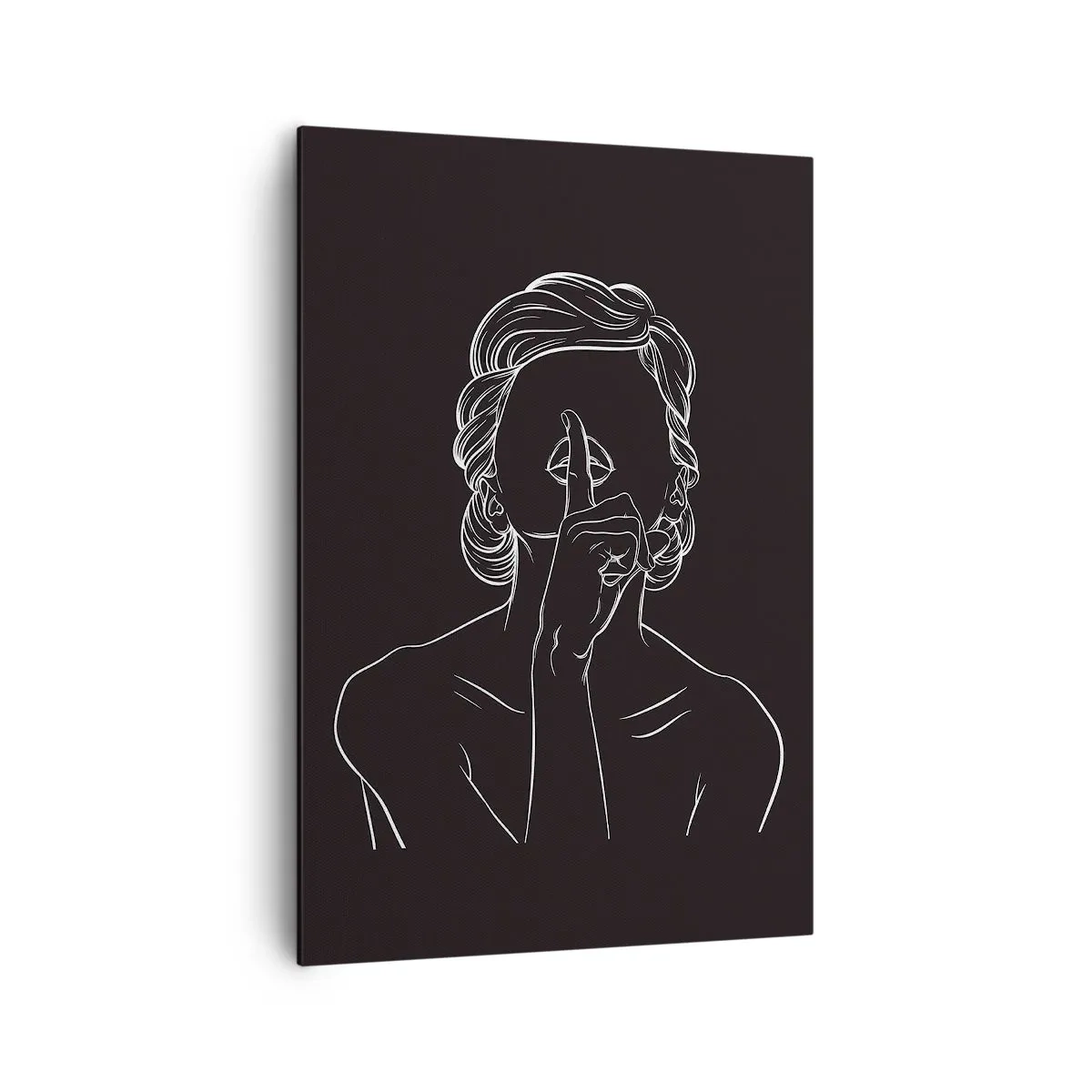 Canvastavla - Bild på duk - Skönhet blommar i tystnad - 70x100 cm