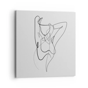 Canvastavla - Bild på duk - Hurdan du är... - 70x70 cm