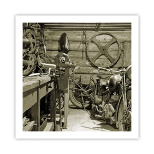 Affisch - I onkel Lasses skjul - 60x60 cm