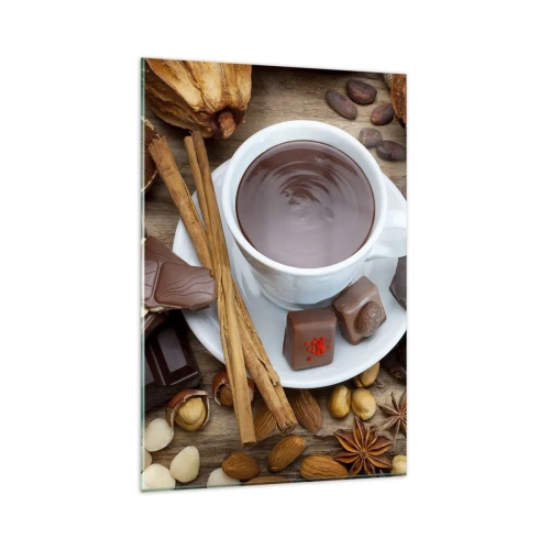 Glastavla - Bild på glas - Från sagolika chokladfabriken - 80x120 cm