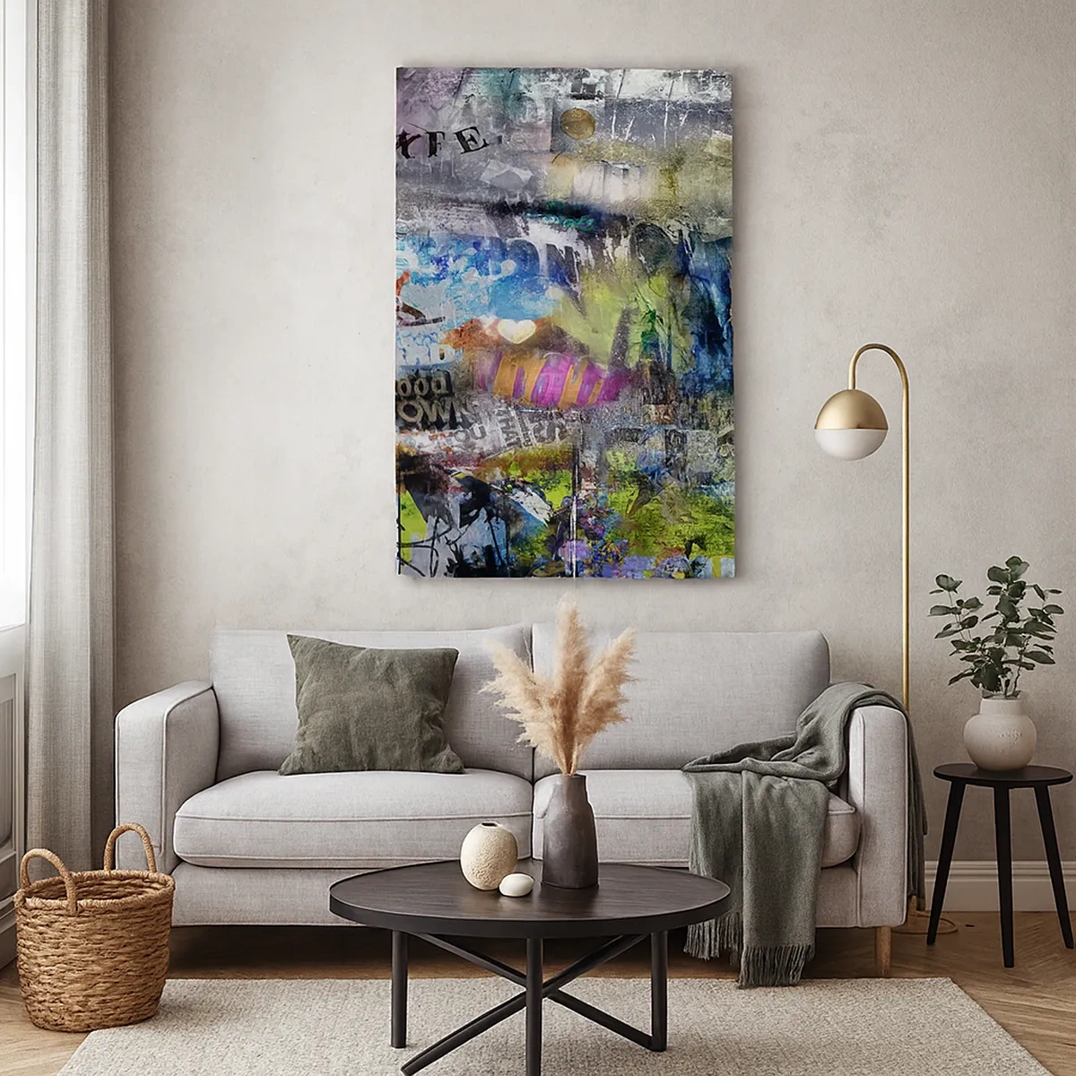 Canvastavla - Bild på duk - Collage med minnen - 50x70 cm