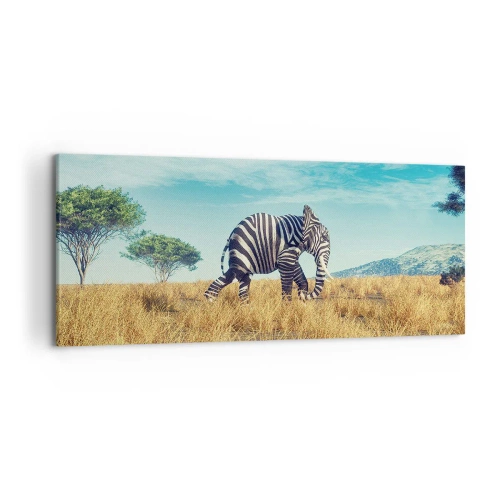 Canvastavla - Bild på duk - Grått är ute - 120x50 cm