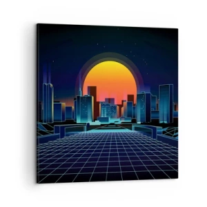 Canvastavla - Bild på duk - Vill du fortfarande till verkligheten? - 50x50 cm