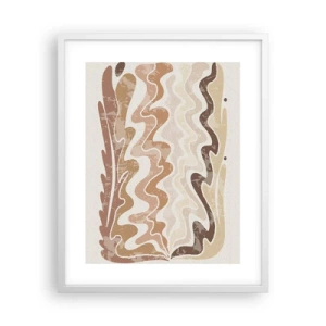 Affisch i vit ram - Bra energi - bra känslor - 40x50 cm