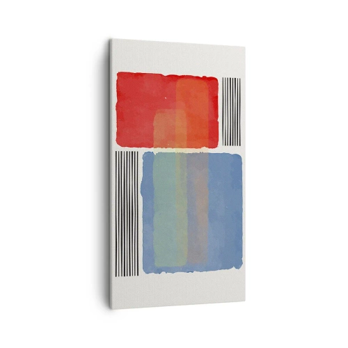 Canvastavla - Bild på duk - Geometrins anda - 45x80 cm