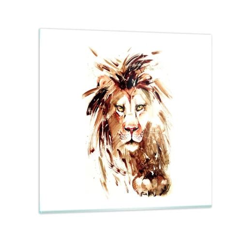 Glastavla - Bild på glas - Styrka och värdighet - 60x60 cm