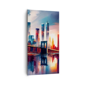Canvastavla - Bild på duk - Fenomenala New York - 65x120 cm