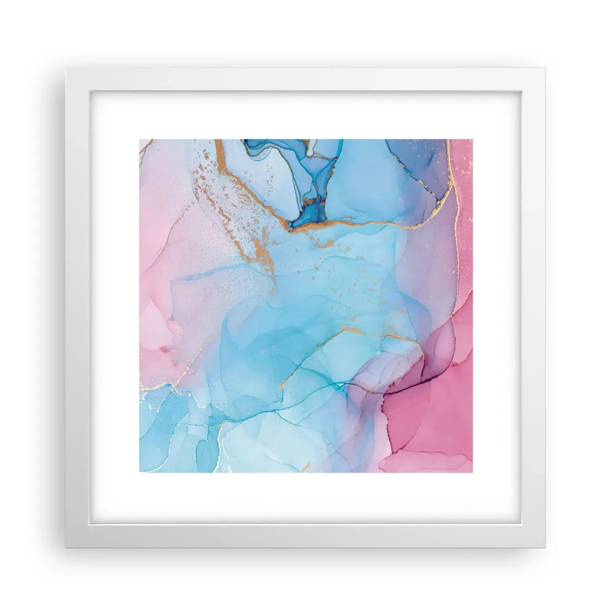 Affisch i vit ram - Möte och infiltration - 30x30 cm