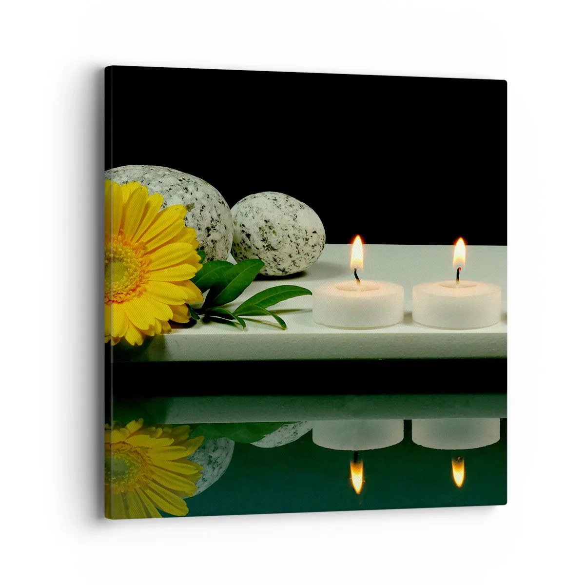 Canvastavla - Bild på duk - Stilla sinnen - 40x40 cm