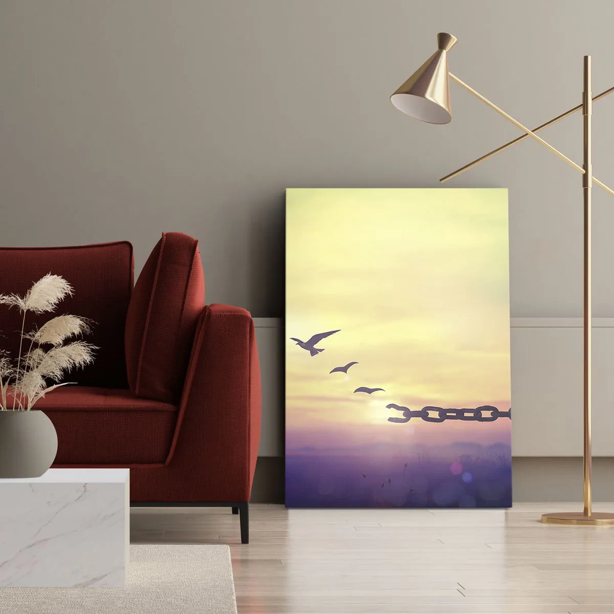 Canvastavla - Bild på duk - Frihetens seger - 50x70 cm