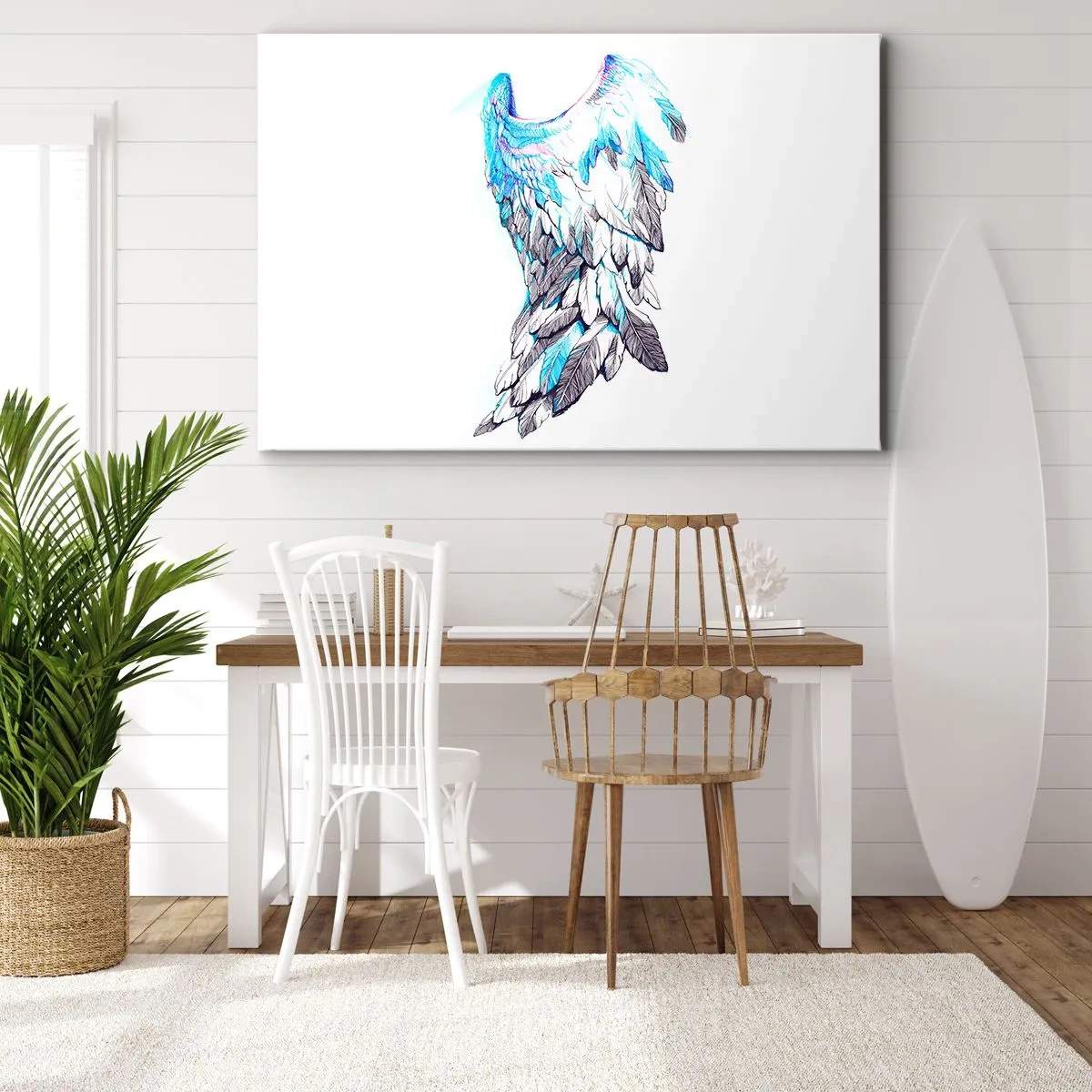 Canvastavla - Bild på duk - Jag behöver vingar - 120x80 cm