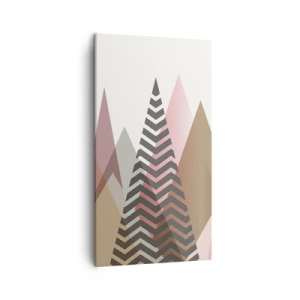 Canvastavla - Bild på duk - Utsikt över pyramider - 45x80 cm