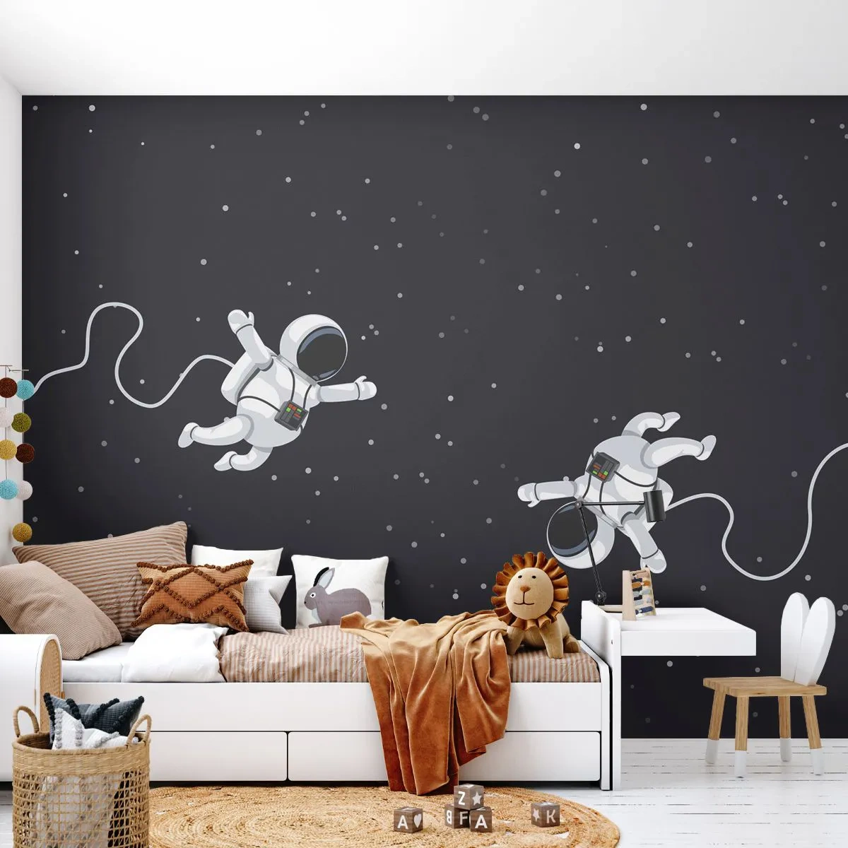 Självhäftande Fototapet Deluxe Sticker - Rymddans - Abstraktion, Astronaut, Kosmos - 250x175 cm