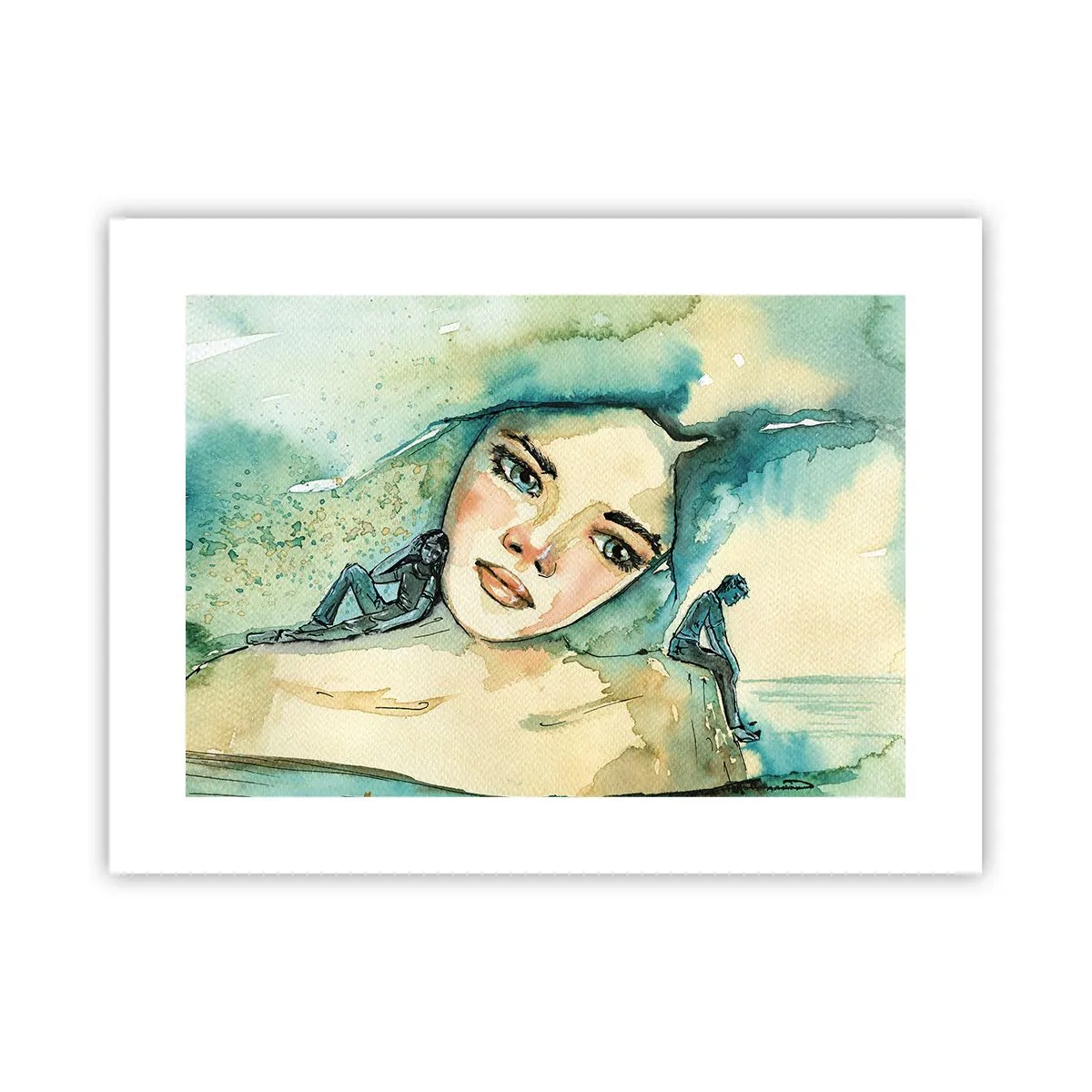 Affisch - Am I blue? - 40x30 cm