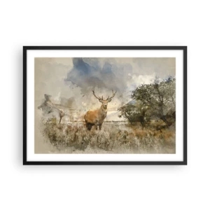 Affisch i svart ram - Värdighet - styrka - dignitet - 70x50 cm