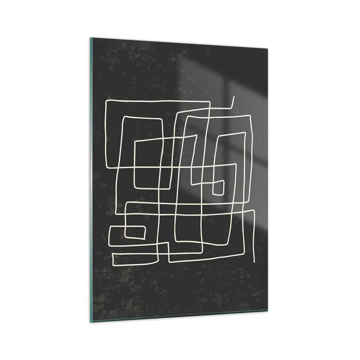 Glastavla - Bild på glas - Inte så enkelt - 50x70 cm