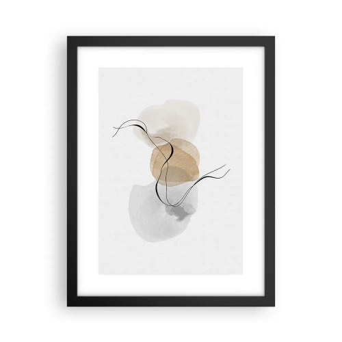Affisch i svart ram - Luftpärlor - 30x40 cm
