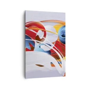 Canvastavla - Bild på duk - Elementens dans - 80x120 cm